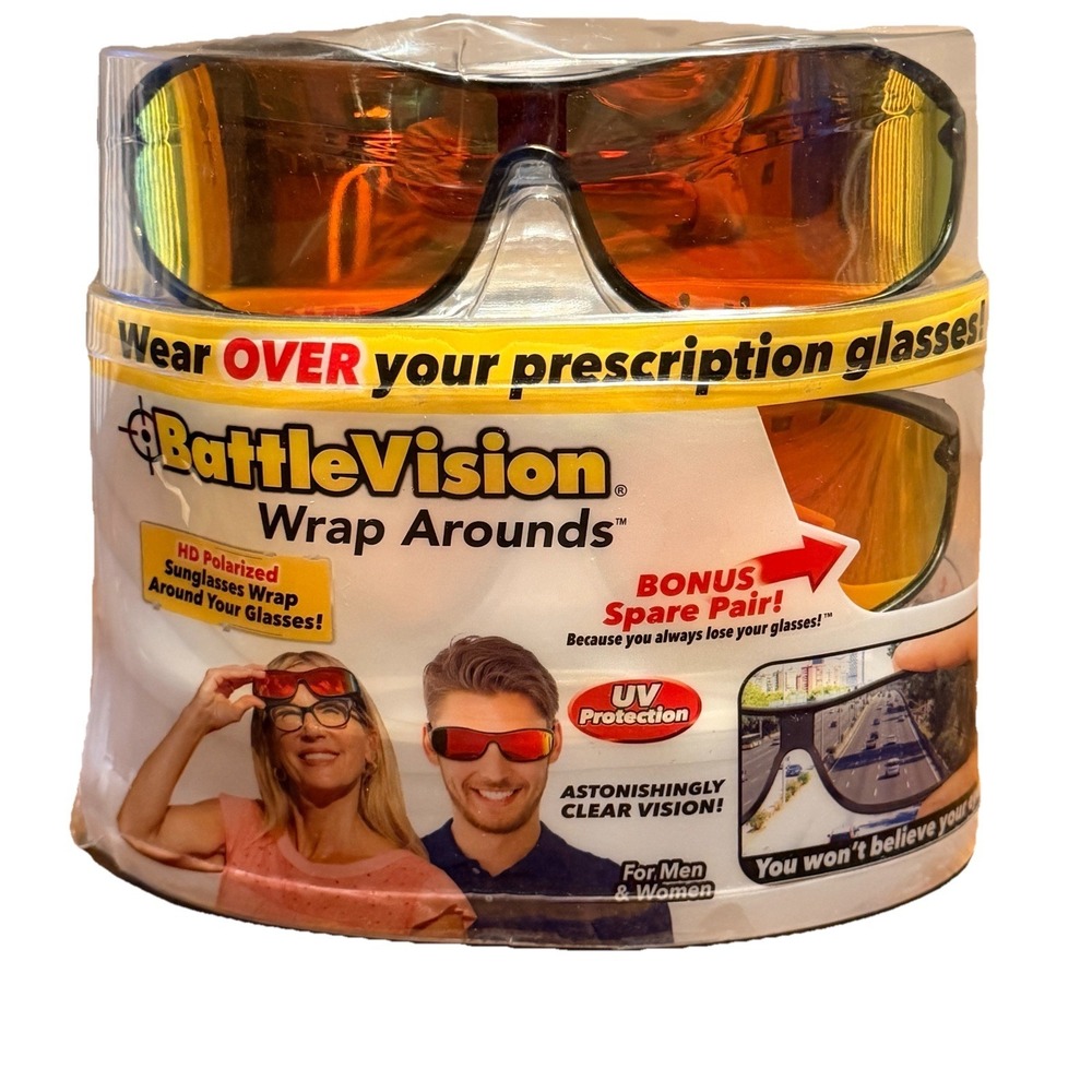 Battle Vision Wrap Around Sunglasses - 2PK